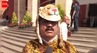 'Raising issue since 2014': Maharashtra MLA dresses up as leopard to protest rising wildlife problem