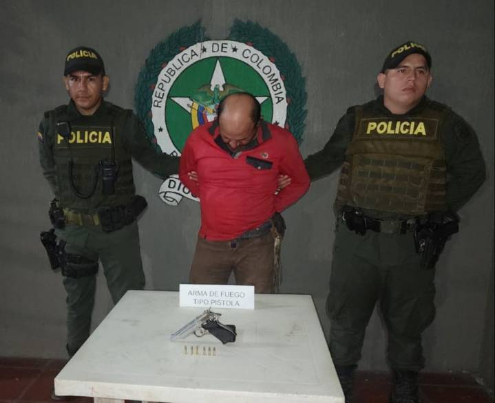 Lo capturaron en Tilodirán con un arma de fuego con la que atemorizó a la comunidad