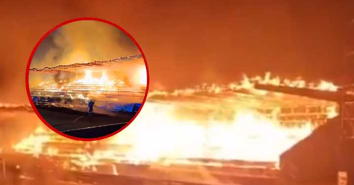 Hinchas de club de fútbol provocan incendio de estadio tras descenso de su equipo