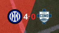 Serie A: Inter liquidó con una goleada a Como 1907 por 4 a 0