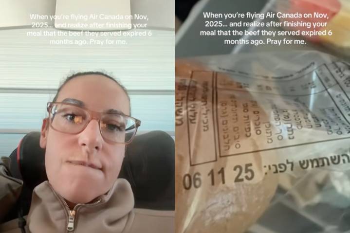 Air Canada responds to flyer claiming she was served expired food
