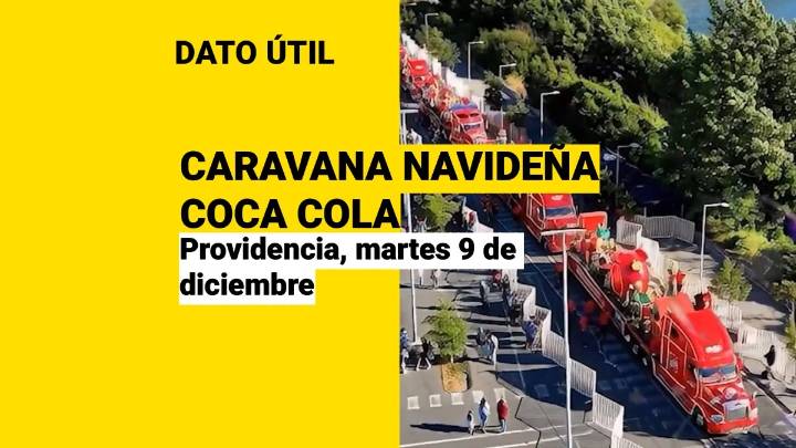 Providencia recibe a la Caravana Navideña de Coca Cola: Este será el recorrido de este martes 9 de diciembre