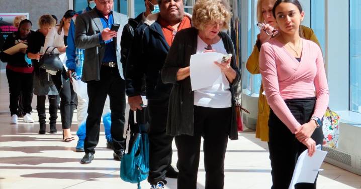 US jobless benefit applications jump to 236,000, but continuing claims are lowest since April