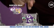 Resultados del Gana Gato 2944 del 13 de diciembre del 2025