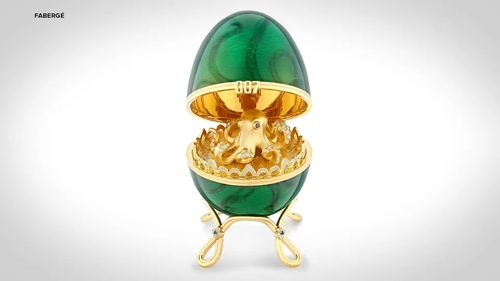 New Zealand man accused of eating Faberge egg pendant inspired by Bond movie as police wait for evidence