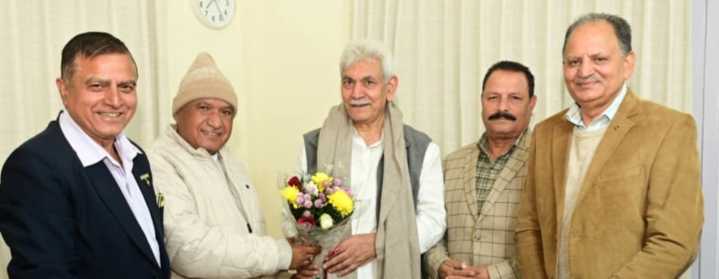DDC Chairpersons meet LG Manoj Sinha to discuss District Development priorities