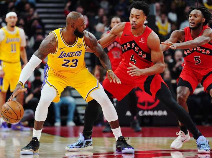 Fading LeBron James pulls one more rabbit out of hat against tortured Raptors