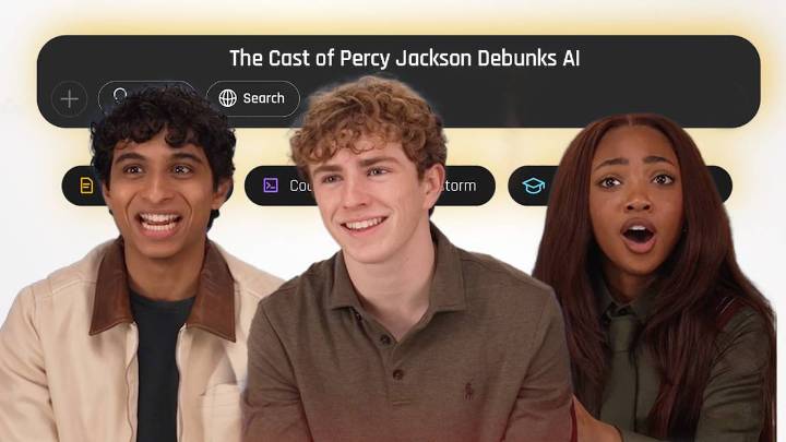 Percy Jackson And The Olympians' Half-Blood Trio Debunk AI & Reveal Their Favorite Gods