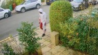 Man chillingly walks down the road covered in blood moments after killing housemate