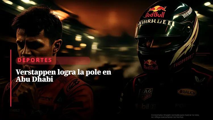 Verstappen lidera la pole en Yas Marina y aumenta su ventaja en la lucha por el título