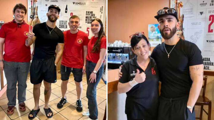 Manuel Turizo aparece por sorpresa en uno de los restaurantes más famosos de Teruel