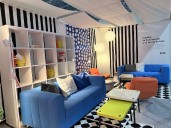 Salas de descanso y de lectura en la FIL