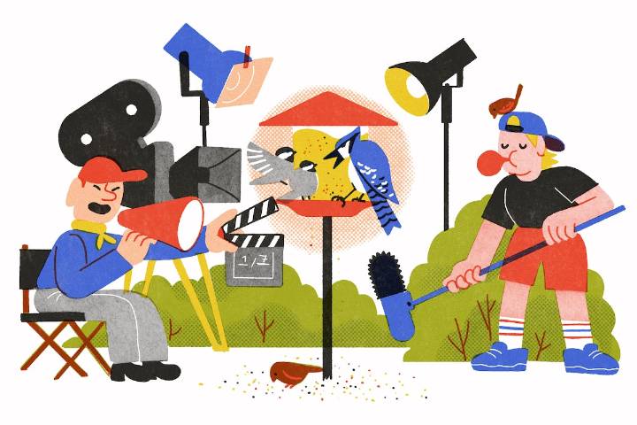 Lights, camera, action! Time to fill the bird feeder