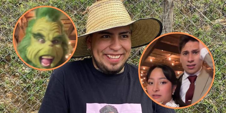 JuanDa sorprendió a una fan en su boda al asistir vestido de Grinch por petición del esposo : así fue la cómica celebración