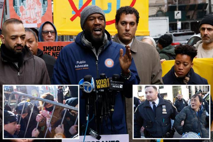 Anti-ICE protesters defiant day after violent clash with NYPD