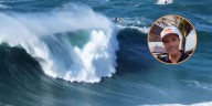 El impactante video de un surfista cuando fue arrastrado por una ola gigante en la playa portuguesa de Nazaré