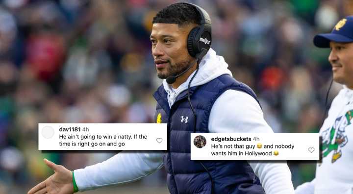 Marcus Freeman Becomes Laughing Stock After Reports Link Him To Giants Coaching Job