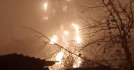 Russia on fire as devastating drones send oil depot up in flames 