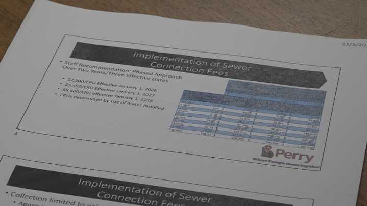 'We can't afford it' | Perry imposes $2,500 sewer connection fee to pay for new wastewater treatment plant