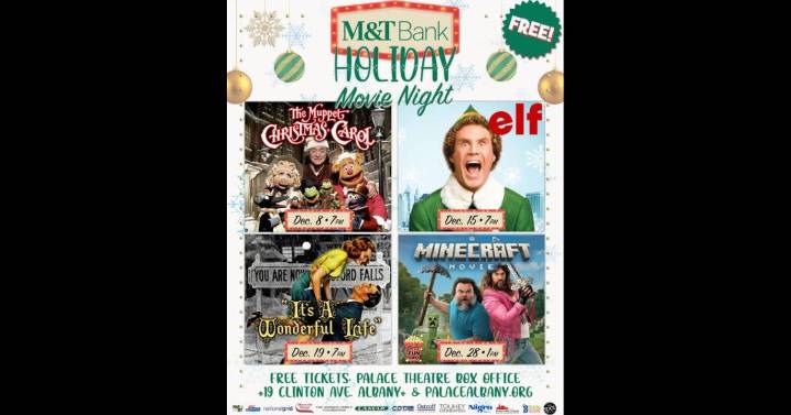Free holiday movie series returns to Palace Theatre