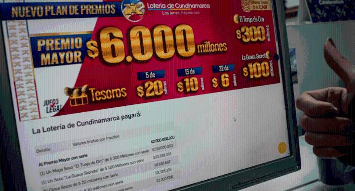 Premio mayor de lotería de Cundinamarca 1 de diciembre 2025