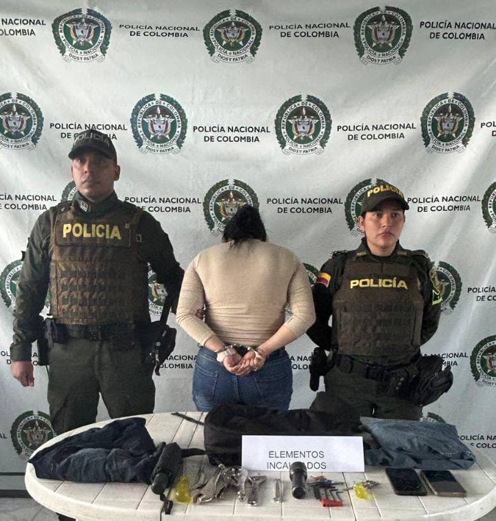 En San Martín, mujer que pretendió hurtar elementos de valor de una vivienda fue capturada por la Policía