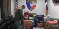 Wake Village Police Department gathers food for those in need
