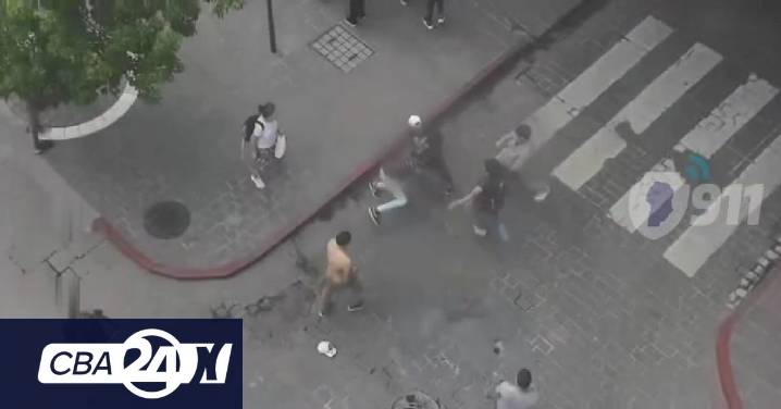 Violenta riña en el centro de Córdoba deja siete detenidos