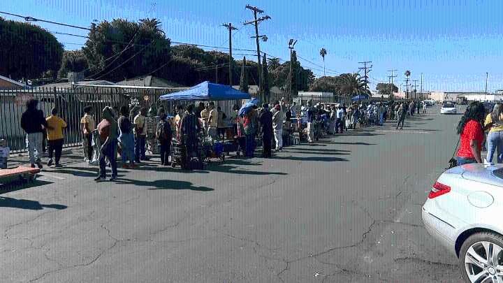 ‘We Grow LA' hosts food, clothing distribution event in South LA