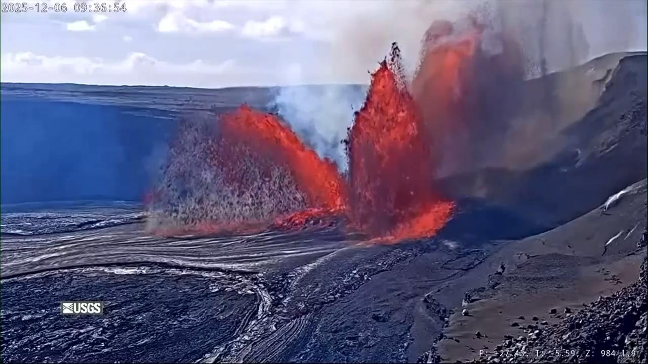 Mount Kilauea Halemaʻumaʻu eruption on Hawaii's Big Island has resumed