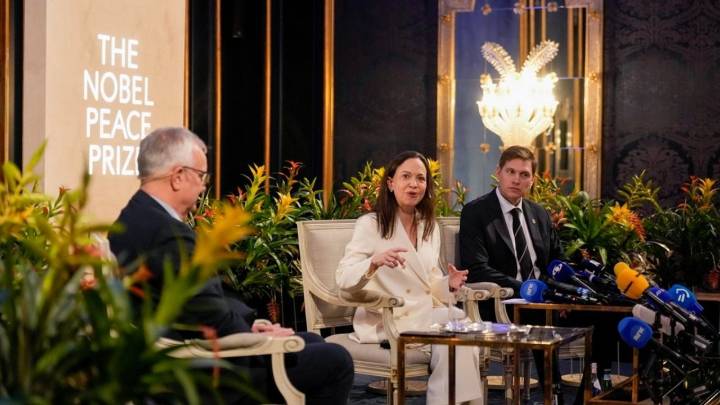 Machado agradece desde Oslo el apoyo de EU y pide la ayuda del mundo contra Maduro