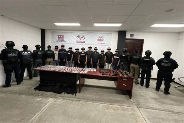 Detienen a 12 del CJNG en Chiapas