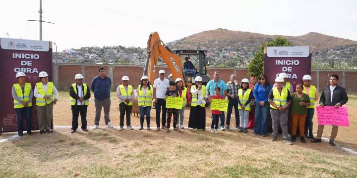 Arrancan más obras de infraestructura educativa y servicios en Santa Cruz Xoxocotlán