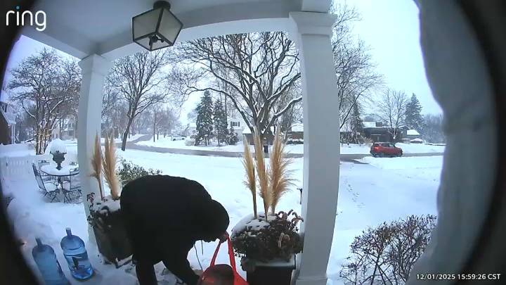 Video shows thieves steal Christmas presents from Clarendon Hills porch