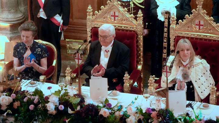 Princess Anne dazzles in favourite tiara for 2nd banquet during German State Visit