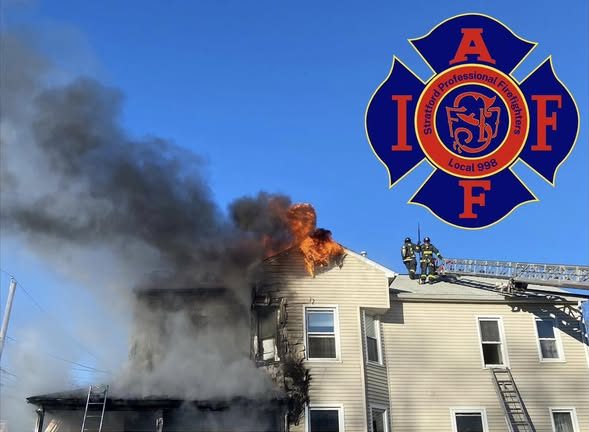 Crews battling second alarm structure fire in Stratford