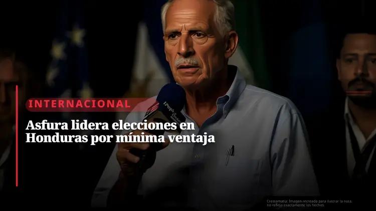 Nasry Asfura lidera con 40% en elecciones hondureñas; Nasralla a 39,8%