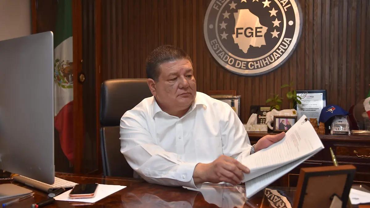 Frenó Estados Unidos 17 causas contra César D., exgobernador de Chihuahua: Fiscal Jáuregui
