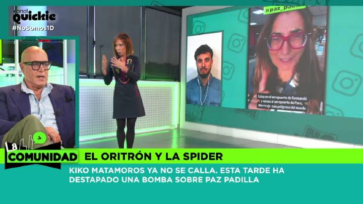 Kiko Matamoros desvela lo que lleva callando de Paz Padilla desde que fue despedida de Mediaset