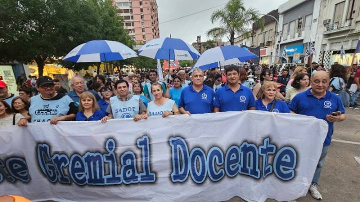 El arco Gremial Docente marchará en la caravana de este jueves junto a los demás sectores