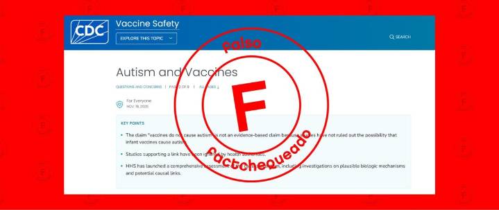 Cuidado con las afirmaciones falsas de los CDC sobre vacunas y autismo: la evidencia científica descarta cualquier relación causal