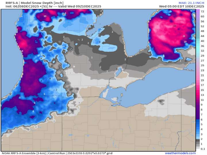 Detroit/Ann Arbor weather: Snow changing to freezing drizzle Tuesday