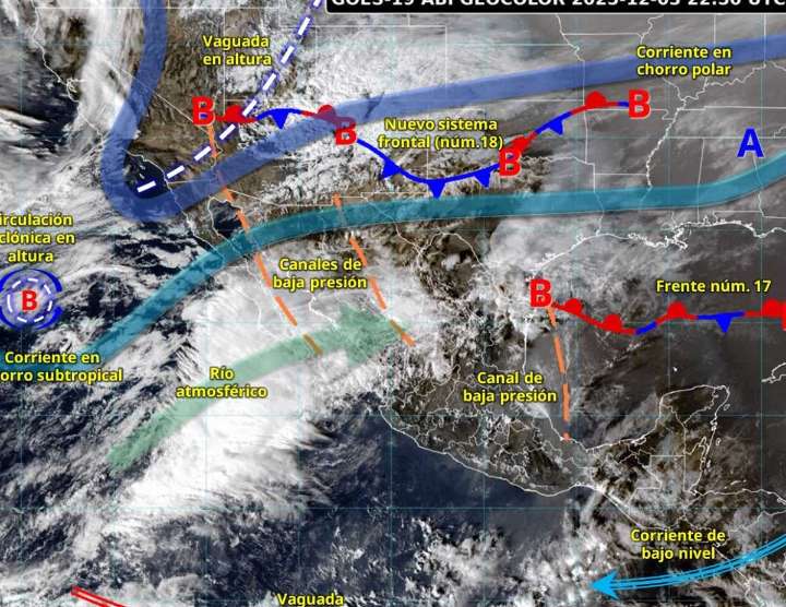 Clima en México hoy 4 de diciembre de 2025: Llega el frente frío 18