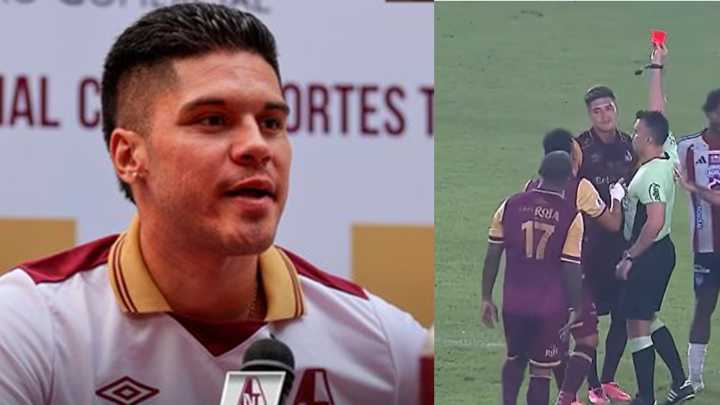 Sebastián Guzmán pidió perdón a los hinchas del Tolima tras su expulsión en la final contra Junior: 'Estoy destruido, con mi corazón vacío'
