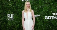 Elle Fanning's Sheer Dress With Bold Neckline Is Completely Backless