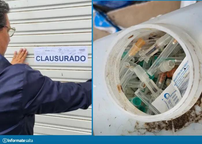 Clausuraron una veterinaria: tiraban agujas y jeringas en la vereda