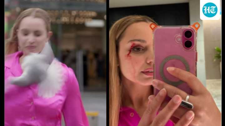 Reporter left with a scar after bird slams into her face on camera