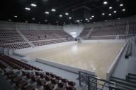 Revelan avances de la remodelación del Gimnasio Josué Neri Santos