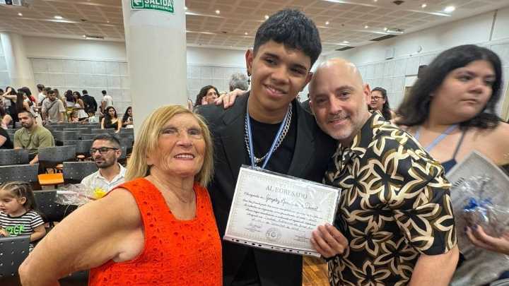 Lucio, el hijo de José María Muscari, será piloto de avión