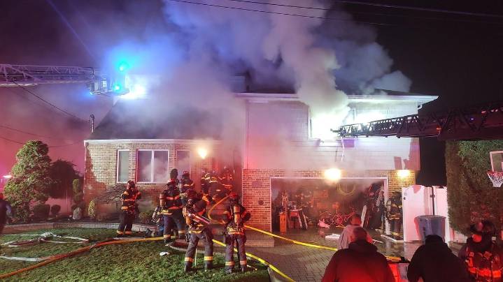 House fire displaces North Bellmore family, firefighters injured